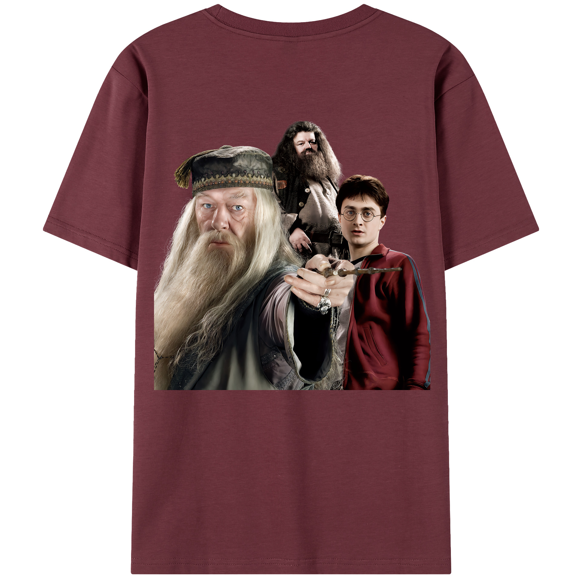 （画像用） Harry Potter ハリー・ポッターシリーズ 綿100％半袖Tシャツ（背面プリント）